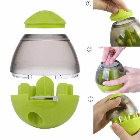 Dog Food Balls Tumbler Pet Puppy Feeder Dispenser Bowl Toy Leak Food Interactive Pet Tumbler Feeder Food Automatic Dispenser Bowl Interactive Balls - Image 2