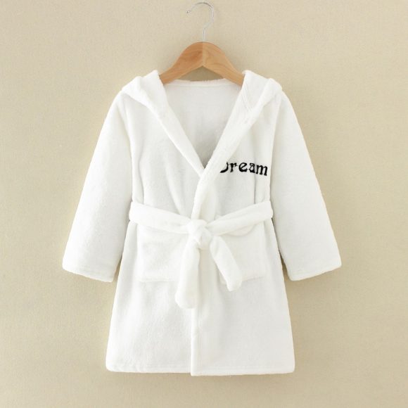 Cartoon Home Clothes Nightgown Bathrobe Children Pajamas Flannel - Image 6