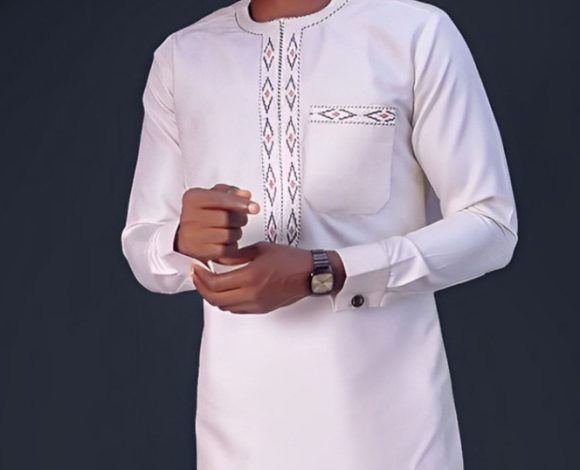African Men's Ethnic Suit High Quality Embroidery - Image 5