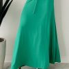 European And American Drawstring Stitching Su Pleated Solid Color Women's Skirt - Image 2