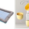 Pet Cooling Pad Bed For Dogs Cats Puppy Kitten Cool Mat Pet Blanket Ice Silk Material Soft For Summer Sleeping  Blue Breathable - Image 3
