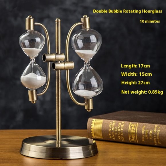 Creative Wooden Hourglass Timer 15 Minutes Desk Study Room Decoration - Image 9