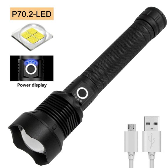 USB Rechargeable Outdoor High-Power Flashlight - Image 7