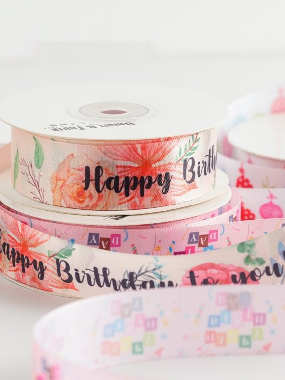 Color Heat Transfer Craft Ribbon Balloon Color Cake Packaging Gift Ribbon - Image 2