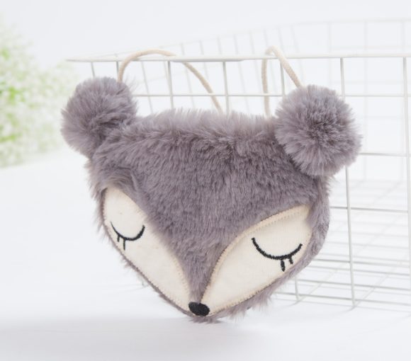 Children cute cartoon cloth bag baby Mini Purse Shoulder Messenger backpack small fox - Image 4