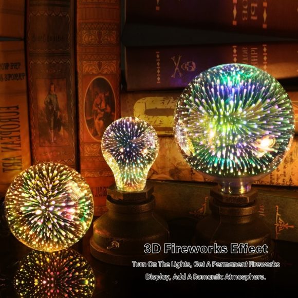 3D Fireworks Decorative Light Bulb Christmas Lights Christmas Home Decorations - Image 4