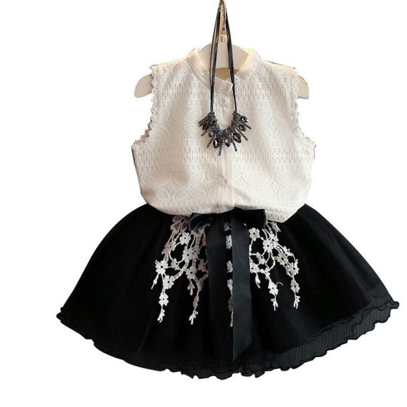 Kids Baby Girls Clothing Sets Summer TShirtsskirt Clothes - Image 3