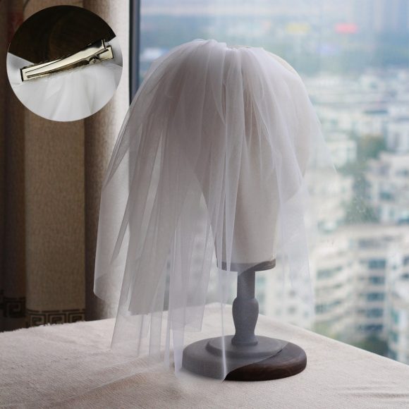 Women's Retro Short Wedding Bride Headdress - Image 4