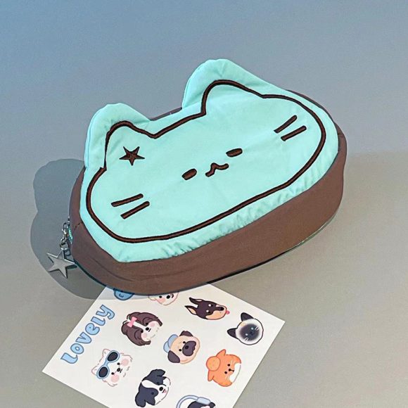 Cartoon Cute Caramel Cat Pencil Case Good-looking - Image 4