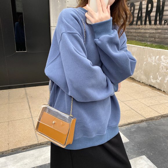 Simple Jelly Fashionable Solid Color All-matching Shoulder Messenger Bag - Image 3