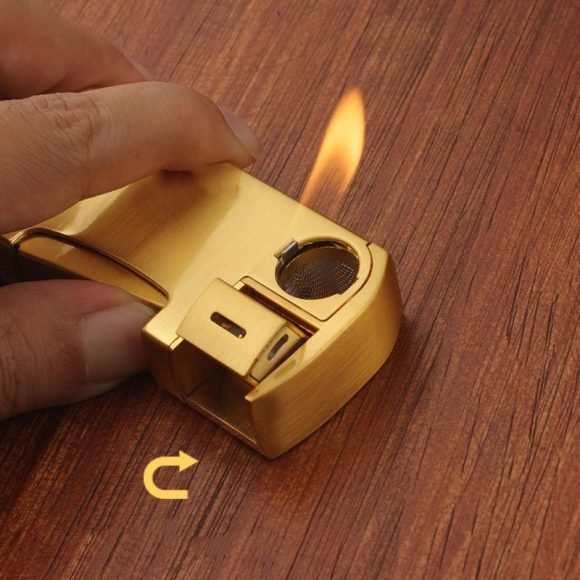 Integrated Pipe Oblique Fire Inflatable Lighter Can Smoke Silk - Image 5