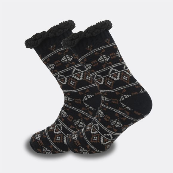 Ethnic Style Men's Thickened Warm Non-slip Room Socks - Image 3