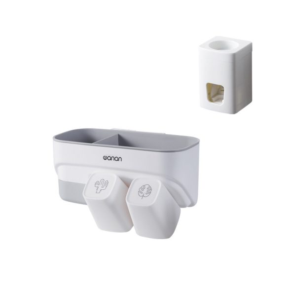 Suction Wall-mounted Multifunctional Washing Cup Holder Set - Image 4