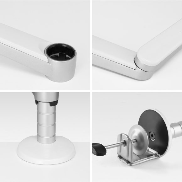 Aluminum Alloy Laptop Stand Double-arm Office Lazy Tablet Stand - Image 2