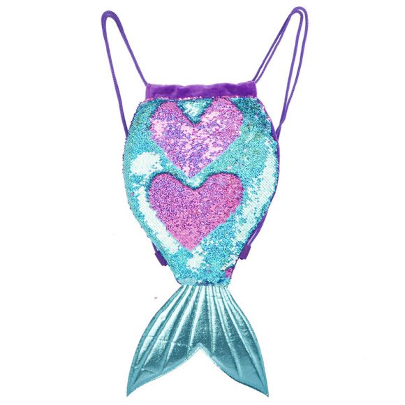 Mermaid Tail Sequin Fashion Drawstring Bag - Image 3
