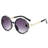 Kids Wave Frame Vintage Round Frame Sunglasses - Image 4