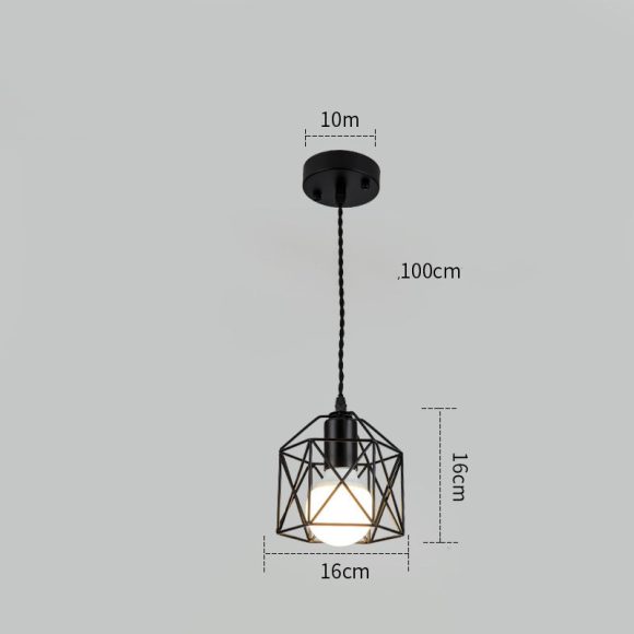 Wrought Iron Small Lamps And Lanterns Simple Post-modern Personality And Creativity - Image 3