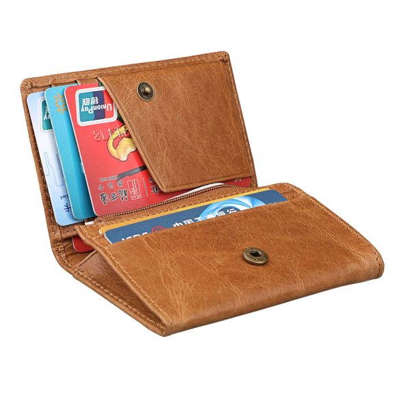 Genuine Leather Coin Purse Short Clutch Men - Image 3