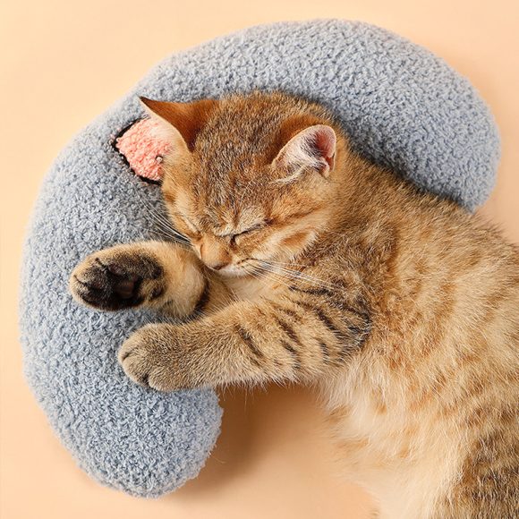Dog Cat Sleeping Moon Pillow Small Dog Plush Pillow - Image 7