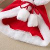 Cat Christmas Outfits, Dog Cat Santa Claus Outfit, Soft And Thick Xmas Cape With Hat, Christmas Cat Dog Costume Pet Cape, Cat Christmas Costumes For Cats, Medium Cat Cape For Cats - Image 6