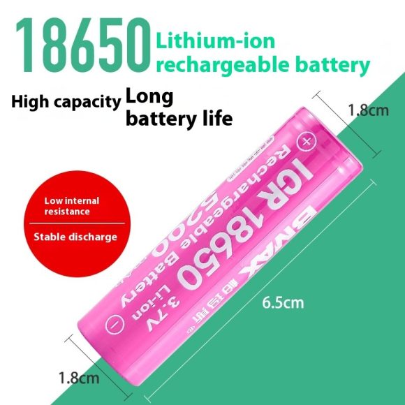 18650 Lithium Battery 37V Power Torch - Image 2