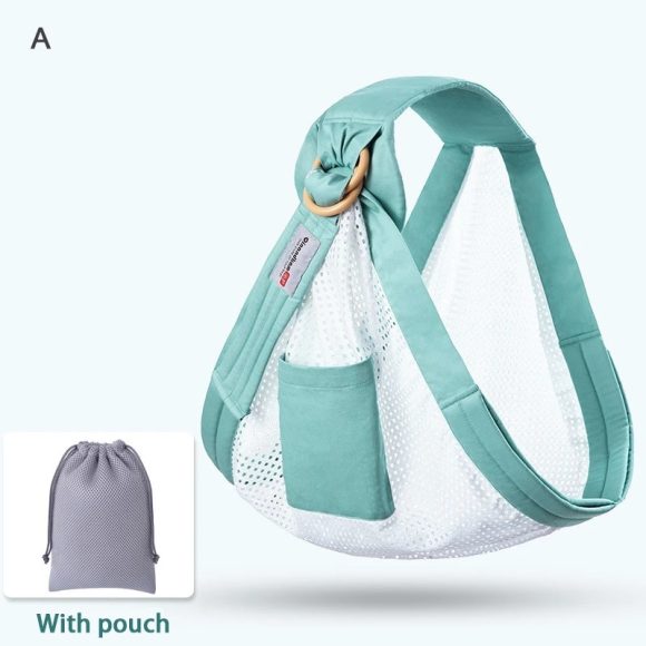 Baby Wrap Carrier Sling Adjustable Infant Comfortable Nursing Cover Soft Breathable Breastfeeding Carrier - Image 3