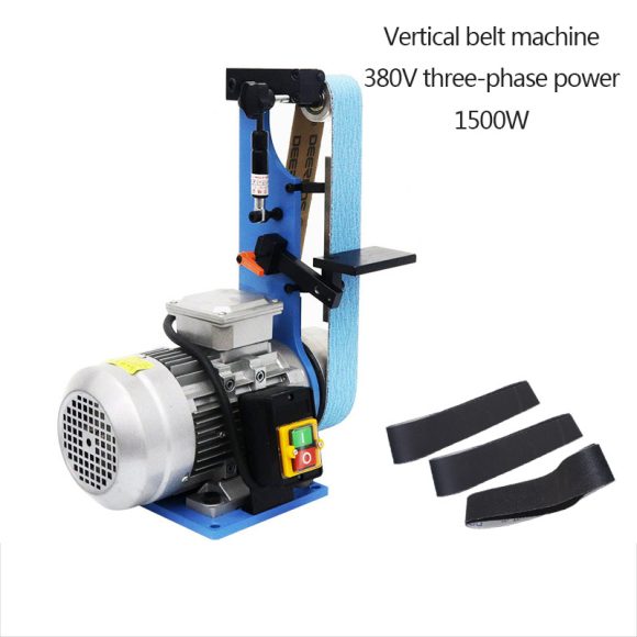 Small Vertical Sanding Belt Machine Electric Burr Woodworking Grinding Polishing Machine Knife Sharpening Tool - Image 5