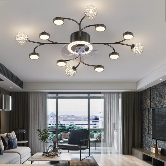 Modern Smart Bedroom Ceiling Fan Lamp - Image 5