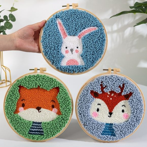 Handmade Embroidery Material Package Needle Children Beginners Stamp String Art Decoration - Image 4