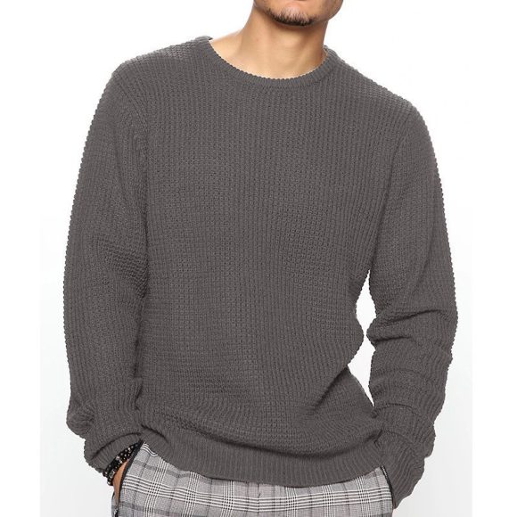 Long Sleeve Crew Neck Casual Men's Loose - Image 4