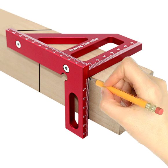 Aluminum Alloy Ruler Woodworking Angle Lineation Ruler - Image 10