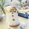 Bowknot Dog Clothes Cat Costume Hollow Knit Dog Sweater - Image 4