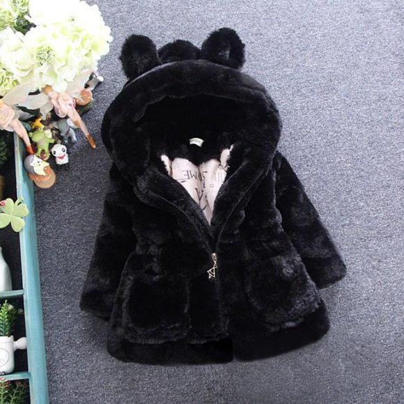 A girl's fur coat for autumn and winter - Image 7