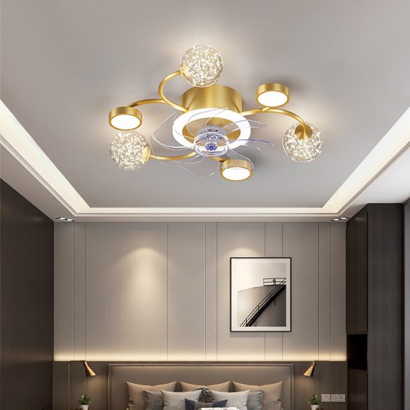 Modern Smart Bedroom Ceiling Fan Lamp - Image 4