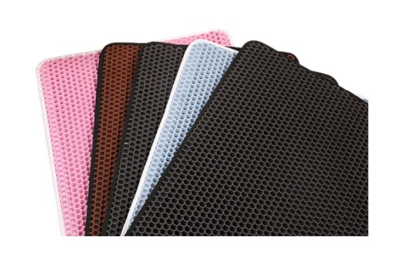 Pet Cat Litter Mat Pet Supplies EVA Double Cat Litter Mat - Image 5