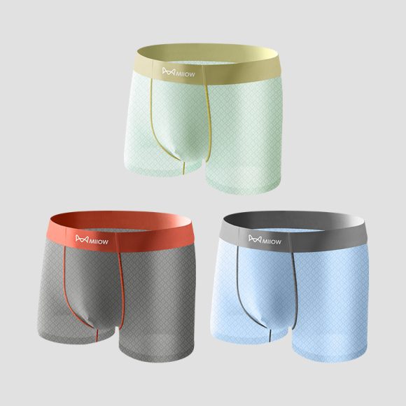 Ice Silk Anti-stuffy Anti-friction Physical Test Running Jacquard Underwear