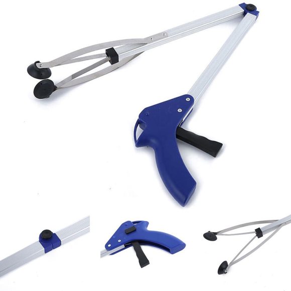 Aluminum alloy folding garbage clip picking device Household picking device Sanitation garbage clamp health clip - Image 3