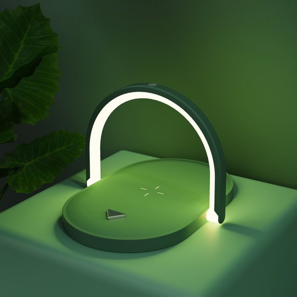 3 In 1 Foldable Wireless Charger Night Light Wireless Charging Station Stonego LED Reading Table Lamp 15W Fast Charging Light - Image 4