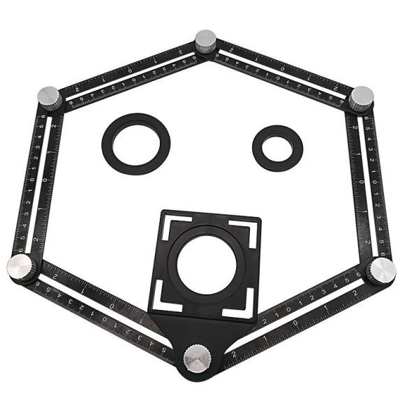 Aluminum Alloy Six-fold Ruler Ceramic Tile Hole Locator - Image 10