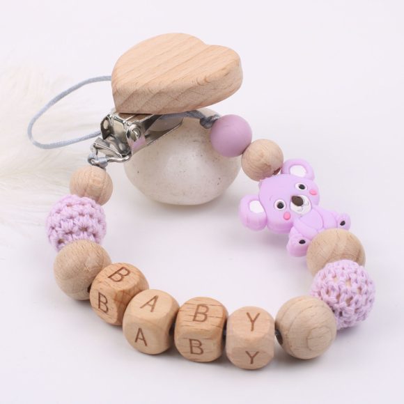 Baby products soothing beech wood mouth chain clip - Image 4