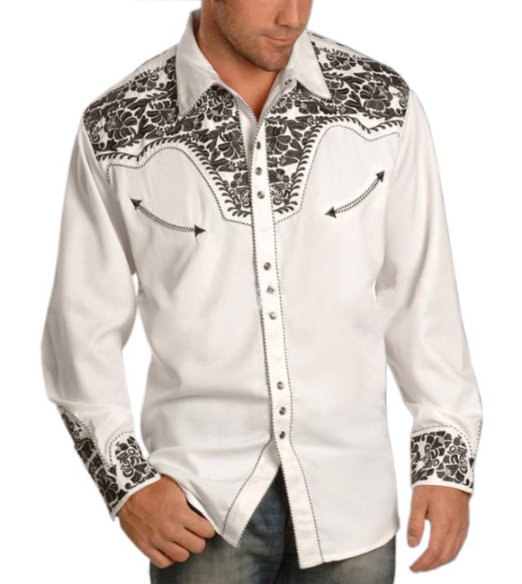 Retro Cardigan Lapel Men's Casual Printed Shirt - Image 2