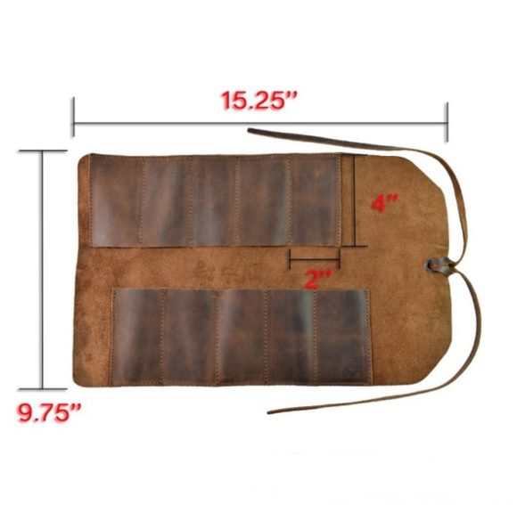 Handmade Leather Tool Roll - Image 3