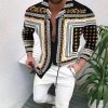 Men's Casual Long Sleeved Large Floral Shirt - Image 8