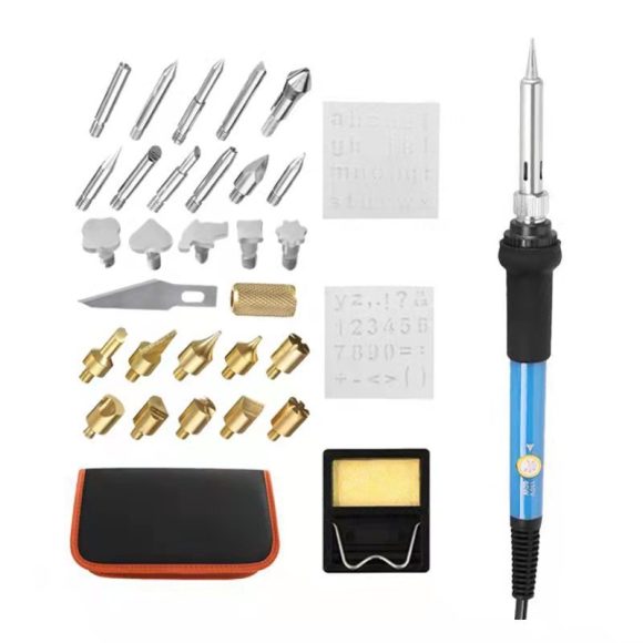 Electric iron set 28 pieces of adjustable temperature brush - Image 3