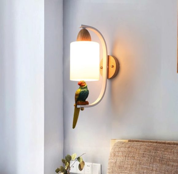 Solid Wood Bedside Lamp Minimalist Creative Personality Living Room Background Wall Stair Aisle Lamps - Image 10