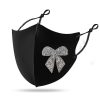 Diamond Mask Shiny Diamond Bow Creative Cloth Mask - Image 3