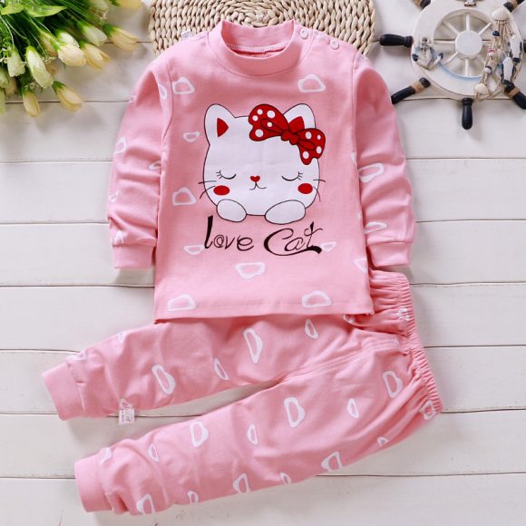 Children''s underwear suit pure cotton based infant pajamas - Image 3