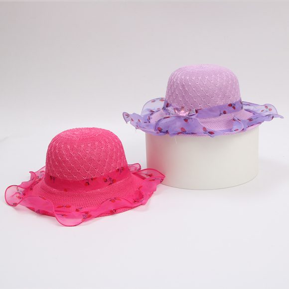 Princess straw hat kids sun hat - Image 9