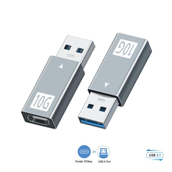 USB 3.1 Male to Type-C Female Adapter USB A - Image 3