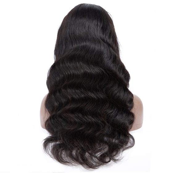 Real shot Europe and America ladies temperament free big wave long curly hair fluffy black front lace chemical fiber wig headgear - Image 2